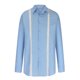 thumbnail image 5 of Camisa de contraste de Color de lino informal a la moda para hombre, cárdigan de manga larga con botones y solapa, blusa de cuello suelto, Tops, camisa Pompotops  oipoqjl51146, 5 of 6