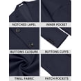 thumbnail image 5 of COOFANDY Men's Casual Blazer Jacket Slim Fit Two Button Suit Jackets Lightweight Knit Sport Coat, 5 of 6