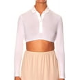 thumbnail image 4 of Gemsli Long Sleeve Crop Shell Top with Round Collar SH323, 4 of 4