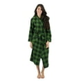 thumbnail image 2 of Leveret Womens Flannel Robe Red & Black Plaid XXL, 2 of 5