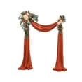 thumbnail image 2 of Bearachild Lugar de la boda Flores de seda y cortinas de de gasa equipadas con correas ajustables con cremallera y capas ricas Kits de decoración para fiestas A2, 2 of 6