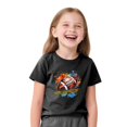 thumbnail image 2 of MKOSPLRT American Flag T Shirt Kids Short Sleeve 4th of July Shirts Crew Neck Patriotic Tops Independence Day Party Tee Shirts, 2 of 5