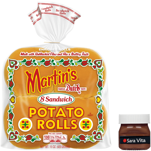 Martin's Potato Sandwich Rolls, Fresh 3.5 inch Buns, Ready to Eat