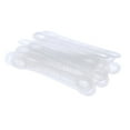 thumbnail image 2 of fenteer 4x20Pcs Clear Non-Slip Silicone Clothes Hanger Grips Clothing Hanger Strips S 4 Pcs, 2 of 8