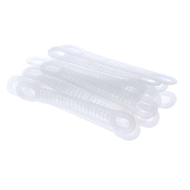 20 tiras de silicona antideslizantes transparentes para perchas de ropa 20PCS M