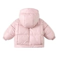 thumbnail image 5 of Atogsazn Childrens Girls Puffer Jacket Kids Casual Full Zip Long Sleeve Coat Thick Warm Winter Outerwear Clothes Pink 3-4 Years Fashion, 5 of 5