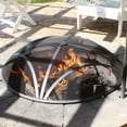 thumbnail image 5 of Sunnydaze 24" Round Reinforced Steel Mesh Fire Pit Spark Screen with Ring Handle, 5 of 6