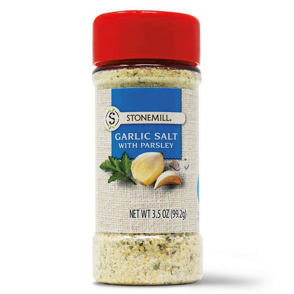 2PK - Stonemill Garlic Salt with Parsley, 3.5 oz
