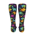thumbnail image 6 of Naloa Colorful Dinosaur High Stockings Women Thigh High Stockings Over Knee Long Stockings-One Size, 6 of 8