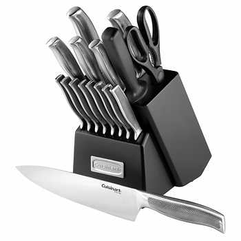 knife impressions cuisinart stainless piece steel