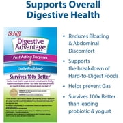 Digestive Advantage-Fast Acting Enzymes + Daily Probiotic - Capsules, 32 ea (Pack of 4)