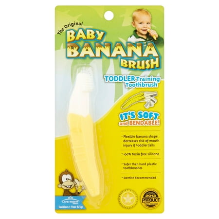 Genuine Baby Banana Soft Bendable Toddler Training Teething Toothbrush Teether