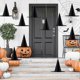thumbnail image 1 of 12 piezas de sombrero de bruja negro de Halloween, gorro de bruja, accesorios de disfraz de bruja de Halloween con cuerda colgante de 109 yardas para decoraciones de Halloween, parte de Halloween, 1 of 5
