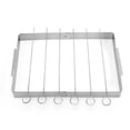 thumbnail image 3 of Support Pliable pour Brochettes avec 6 Brochettes en Acier Inoxydable, Portable, Élevé, Résistant au Feu, 3 of 8