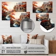 thumbnail image 4 of Designart "Orange Bridge curious Archway" Architecture Metal Wall Decor, 4 of 5
