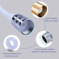 thumbnail image 6 of Worker Silver White PU White Sprinkler Elastic Water Pipe PU Flexible Telescopic Hose Bathroom Spiral Flexible Shower Hose 3m Spring Flexible Shower Hose, 6 of 8