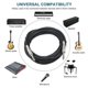 thumbnail image 4 of 1.8m 1/4 inch (6.35mm) Male to Male Shielded Jack Mono Plugs Audio Patch Cable, 4 of 5