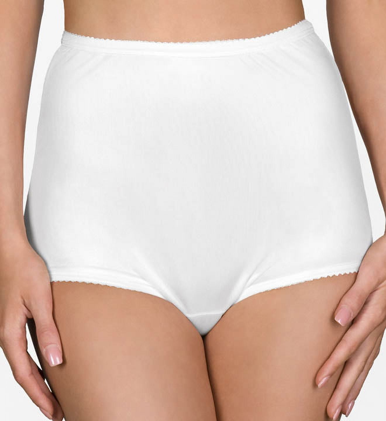 Women's Shadowline 17042 Pants & Daywear Nylon Classic Brief Panty (White  5) - Walmart.com