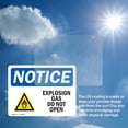 thumbnail image 6 of (2 Pack) Explosive Gas Do Not Open Sign, 6 of 7