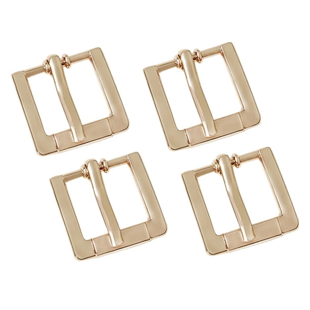 Hebilla Ardiglione de 4 piezas para cuero Repuestos de mujer 15mm oro/plata dorado