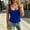 Blue, variant on IUYRTFE Women's Sleeveless Round Neck Tank Top Loose Fit Casual Summer Basic Vest