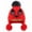 Red, variant on Winter Knit Hat For Girls Boys Winter Girls Boys Kids Winter Beanie Hat Warm Knit Thick Ski Cap With Fluff Ball Ear Cap One Size