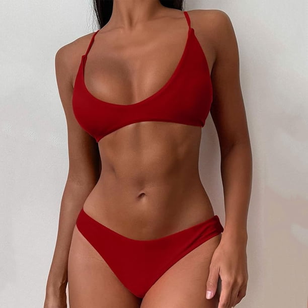 Trajes de baño tankini para mujer Traje de baño diario para mujer Conjunto de traje de baño conservador de cuerpo cómodo Traje de baño de dos piezas para mujer