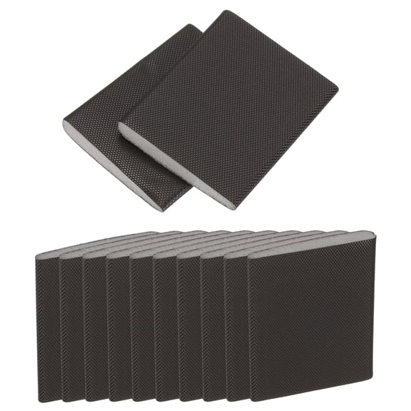 Uxcell Door Corner Seals 2" x 1.6" - 12 Pack Self-Adhesive Door Frame Seal Wedge Draft Stopper Sealing Filler Foam for Weather Protection Isolation of Noise, Brown