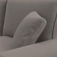 thumbnail image 3 of Hudson L Shaped Sectional Couch with Ottoman in Beige Herringbone Fabric, 3 of 7
