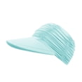 thumbnail image 5 of WMNTST Womens Sun Hats Outdoor Sun Visor With Wide Brim Solid Color Beach Breathable Sports Everyday Hat, 5 of 6