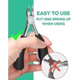 thumbnail image 5 of Cortaúñas para uñas gruesas y uñas encarnadas para personas mayores: cortaúñas de acero inoxidable con agarre suave y lima de uñas, 5 of 5