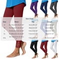 thumbnail image 2 of Annhoo Yoga Pants for Women Solid Color Lace Trim High Waist Stretchy Slim Leggings Soft Workout Casual Bottoms, 2 of 5