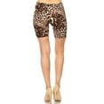 thumbnail image 4 of Women's 3-Pack

 Comfy Stretch Print Mix Assorted Pack Shorts with Elastic Waistband, 4 of 5