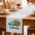 thumbnail image 5 of Country Sunflowers Table Runner 72 Inches, Welcome Rustic Truck Floral Farmhouse Bed Runner Dresser Scarves Tabletop for Indoor Outdoor Parties/Ceremony/Banquet, 18" x 72", 5 of 9