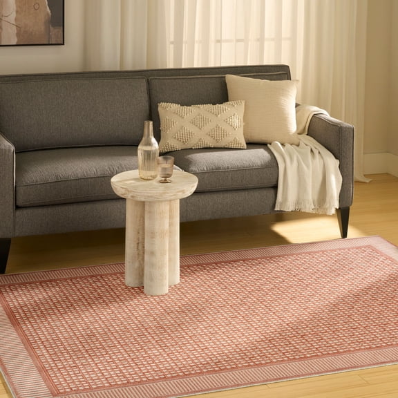 Nourison Nordic 5' x 7' Brick Ivory Modern Indoor Rug