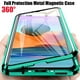 thumbnail image 2 of 360 ° Full Protected Metal Magnetic Double-Sided Glass Phone Case For Xiaomi 13T 11T Redmi Note 12 11 9 S 10 8 Pro Bumper Cover, 2 of 5