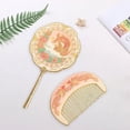 thumbnail image 1 of Espejo de mano con cepillo para el pelo, regalo vintage, regalo cultural, decorativo para mujeres y niñas, espejo de maquillaje para año Nuevo. Estilo A, 1 of 9