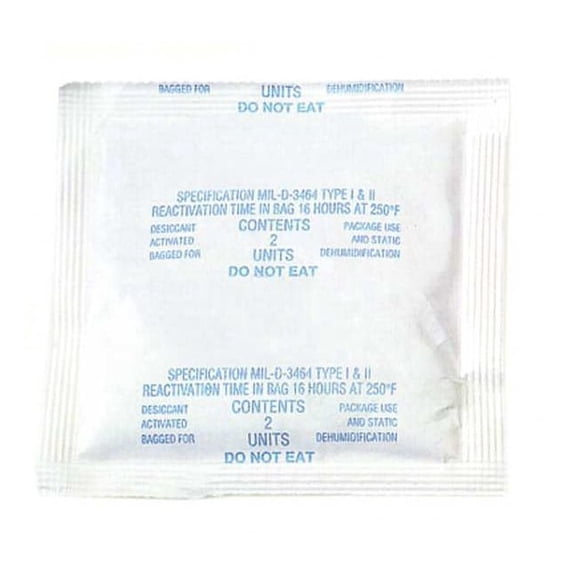 Desiccant,1/2 Unit Plastic Pouch,PK550 1/2PLDES550