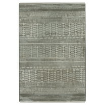Milliken Drayton Area Rug 4000174114 Fulani Graystone Diamonds Banded 7' 8" x 10' 9" Rectangle
