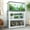 Antique White, variant on 20-30 Gallon Fish Tank Stand Metal Heavy Duty Aquarium Stand with Adjustable 3-Tier Shelves for 20-30 Gallon Tanks 400 lbs Capacity Modern Design for Home Office Living Room