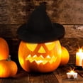thumbnail image 5 of Halloween Witch Hat Costume Women, Wide Brim Foldable Pointed Cap, Witches Hats for Adults Halloween Party Costume Accessory, Black, 5 of 9