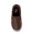 thumbnail image 5 of Beverly Hills Polo Club Toddler Boys Slip On Canvas Sneakers, Brown, Size: 8, 5 of 6