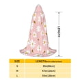 thumbnail image 2 of Honeii Daisy And Bee Print Poncho Cape, Cloak Coat, Snuggly Hooded Wearable Blanket, Hooded Cape For Teenagers,Halloween Costumes-Large, 2 of 7