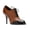 Black and Brown, variant on Women's Almond Toe Wingtip Oxfords Stiletto High Heels Selftie Retro Modern Style Chic Daily Looks Casual Office Pumps Shoes Size 4 Black and Silver
