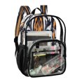 thumbnail image 5 of ALAZA Clear Backpack Tiger Cool Eyes PVC Transparent BookBag, 5 of 7