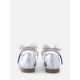 thumbnail image 4 of Wonder Nation Little Girls and Big Girls Scallop Ballet Flats with Tulle Bow, 4 of 5