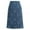Blue, variant on QENGING Summer Skirts for Women Lace Skirt A-Line Hollow Out Fitness SKirt Knee Length Plus SIze Skirt