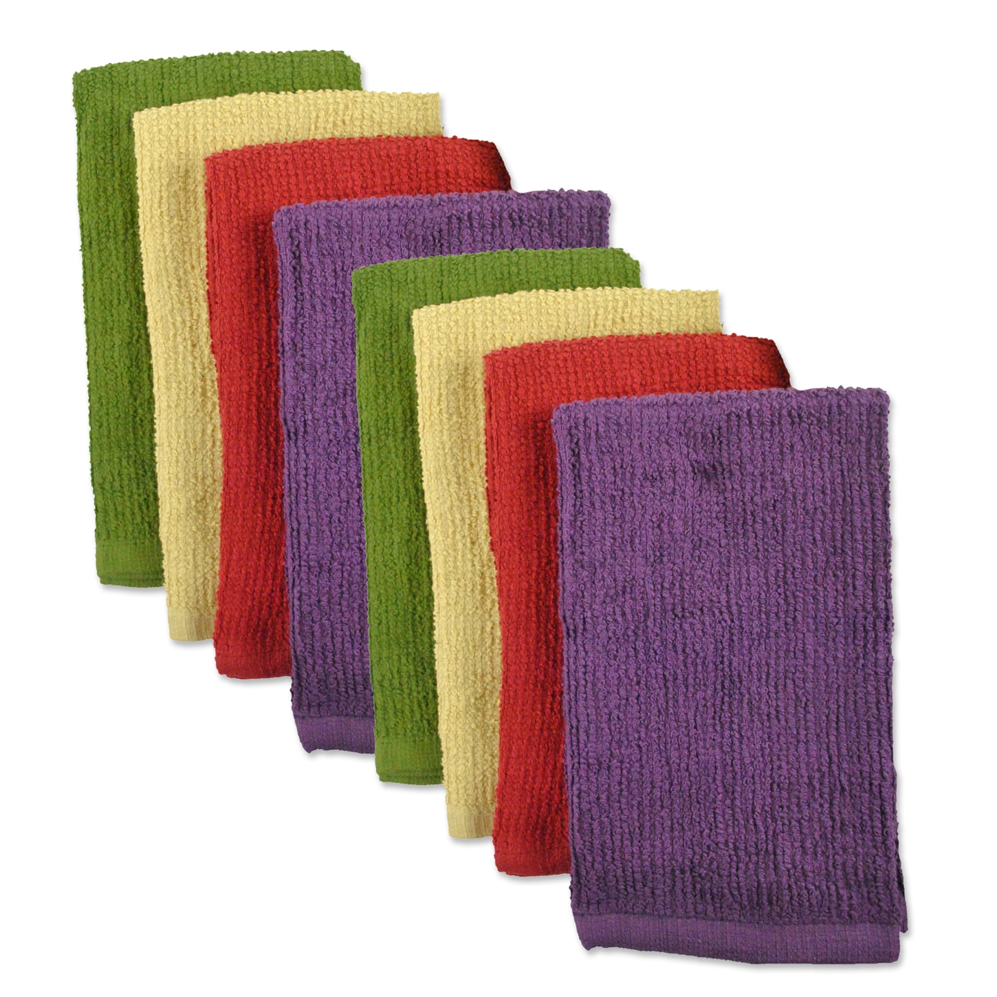 DII Urban Bar Mop Towel (Set of 8), 16x19", 100 Cotton