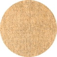 thumbnail image 1 of Ahgly Company Indoor Round Solid Orange Modern Area Rugs, 3' Round, 1 of 4