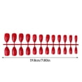 thumbnail image 5 of Uñas postizas Soidarity 24 piezas accesorio de moda para mujer puntas de uñas Rojo brillante, 5 of 5